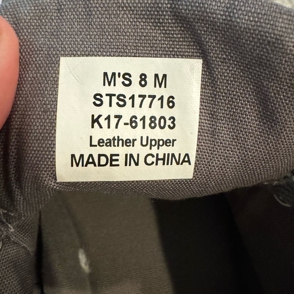 Sperry Mens Lace Up Sneakers Size 8 M Charcoal Gray Nubuck Leather STS17716 - Picture 9 of 9